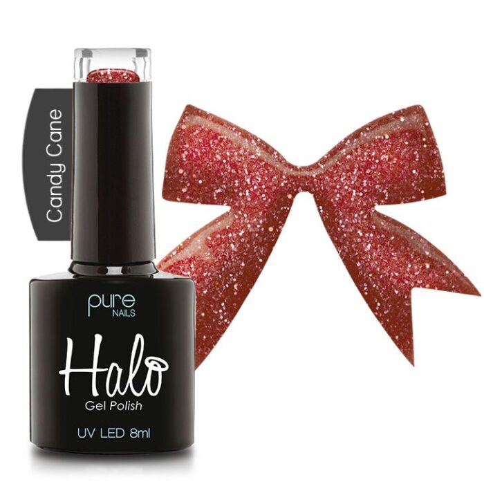 Halo gelpolish rood glitter - Candy Cane