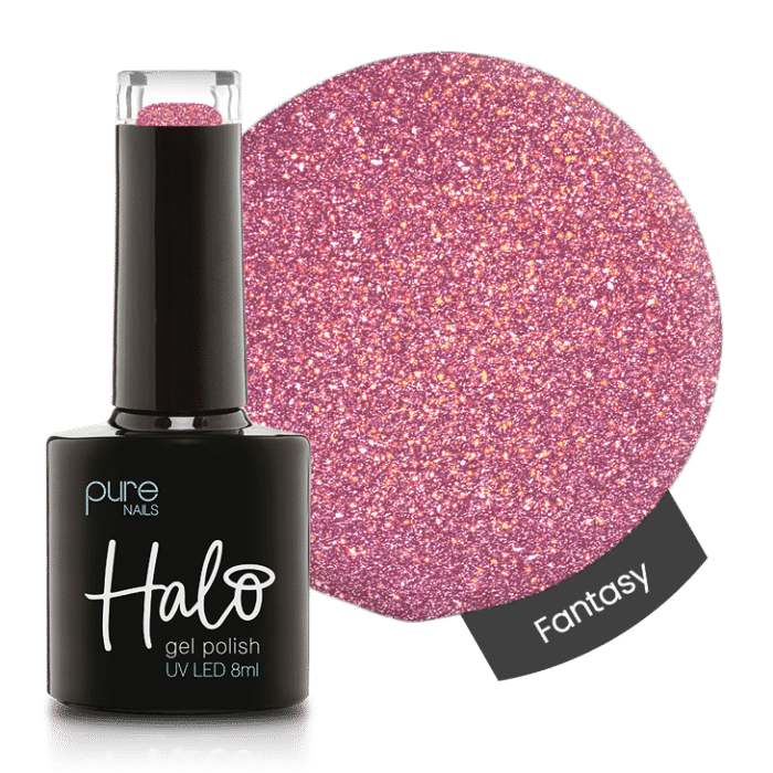 Halo gellak roze glitter: Fantasy - Nagellak.nl