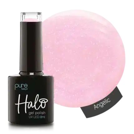 Halo gellak roze glitter Angelic