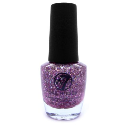 W7 nagellak paars glitter - Cosmos