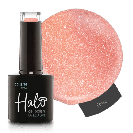 Halo gellak oranje glitter: Reef