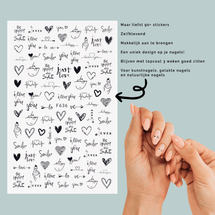 Nailart-nagelstickers-love