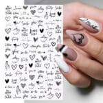 Nail art stickers Love