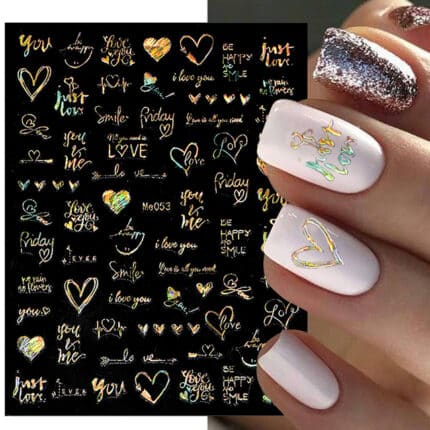 Nailart stickers - Gold Love