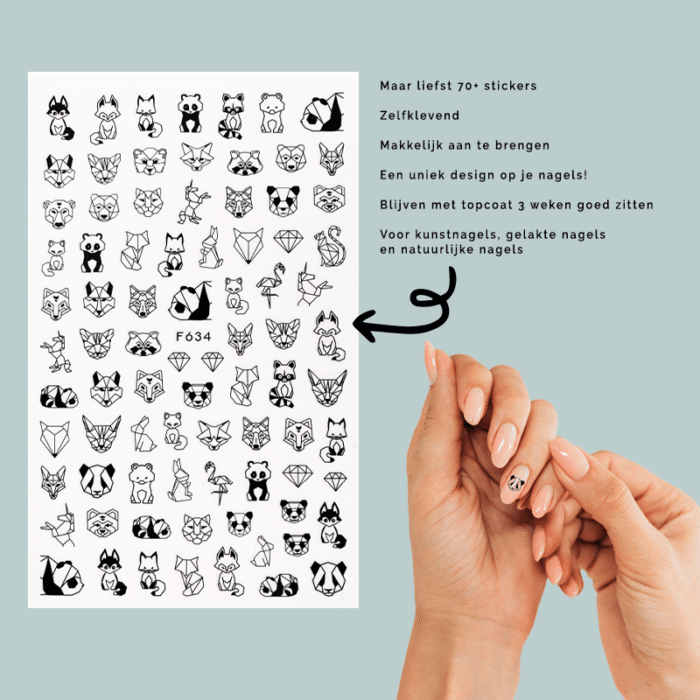 Nail art stickers - Animals
