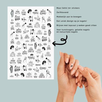 Nail art stickers - Lady Boss