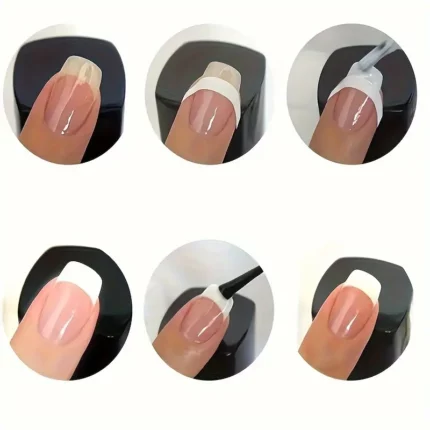 French Manicure stickers voor stap voor stap netjes french manicure maken