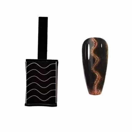 Cat-eye magneet Waves - Golf vorm voor cat-eye gellak