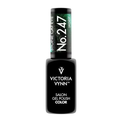 Victoria Vynn cat-eye gellak groen - Jadeit