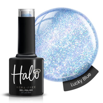 Halo gellak blauw sparkle - Lucky Blue