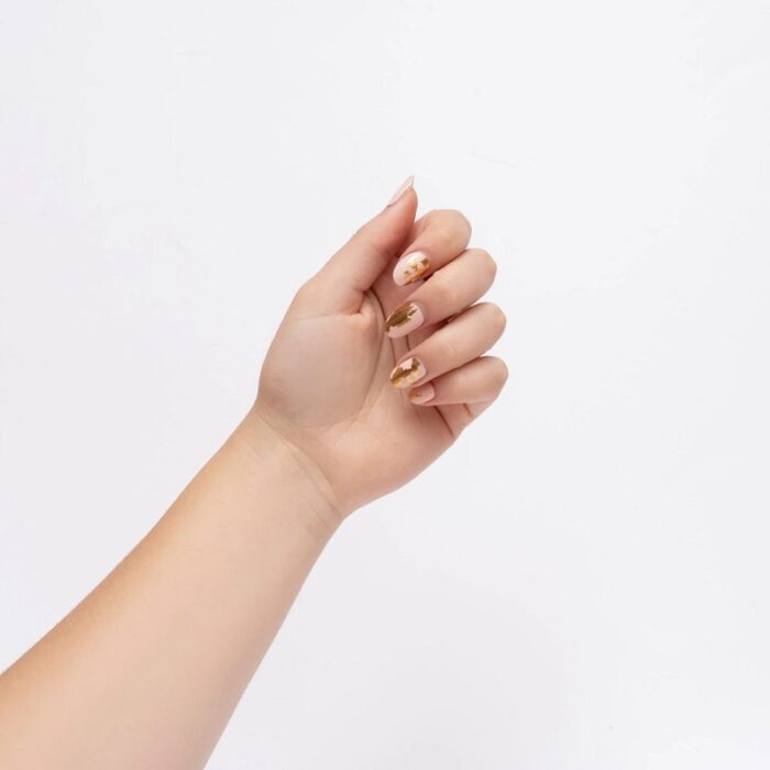 Herome nagellak stickers - Pink & Gold Marble - Afbeelding 2